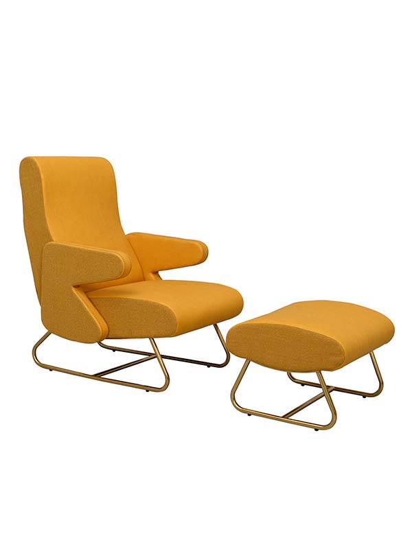 Worrel Relaxing Chair + Foot Stool
