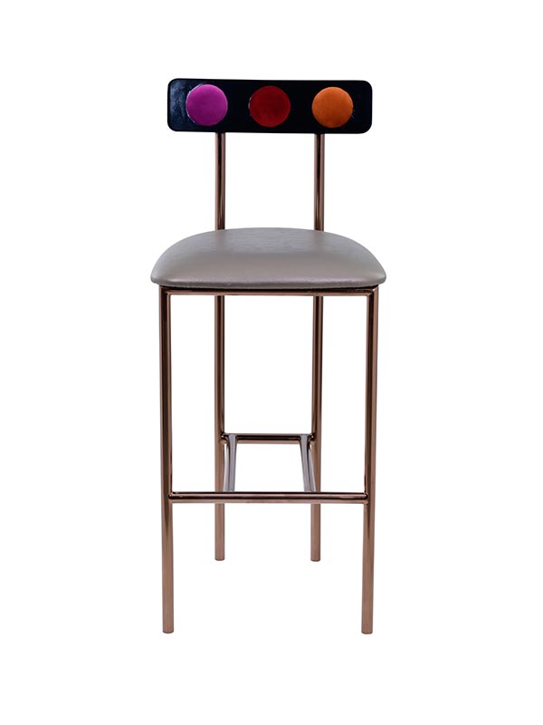 Pewter Bar Chair