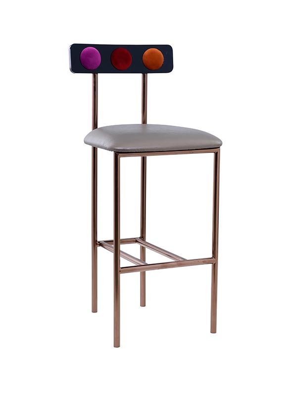 Pewter Bar Chair