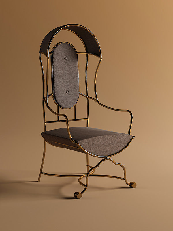 Reed Metallic Chair