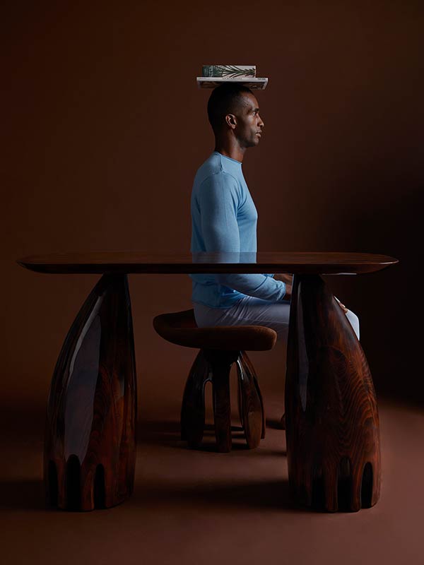 S&N Ebony Ash Console